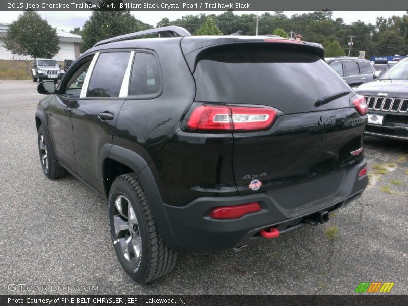 Brilliant Black Crystal Pearl / Trailhawk Black 2015 Jeep Cherokee Trailhawk 4x4