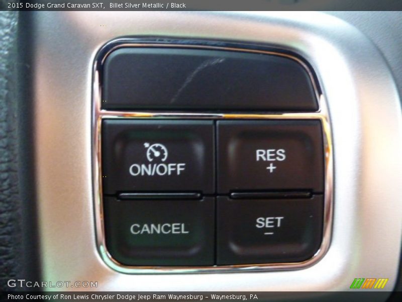 Billet Silver Metallic / Black 2015 Dodge Grand Caravan SXT