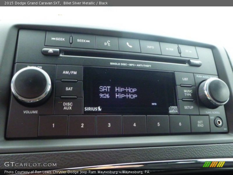 Billet Silver Metallic / Black 2015 Dodge Grand Caravan SXT