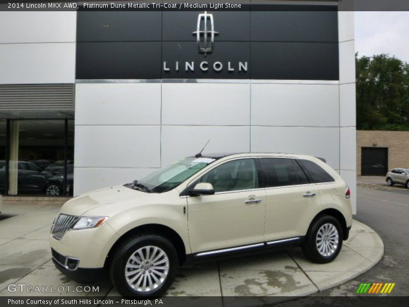 Platinum Dune Metallic Tri-Coat / Medium Light Stone 2014 Lincoln MKX AWD