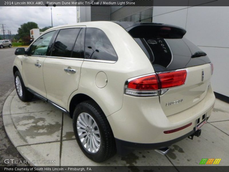 Platinum Dune Metallic Tri-Coat / Medium Light Stone 2014 Lincoln MKX AWD