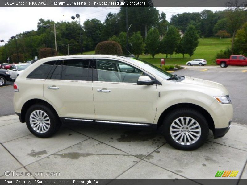 Platinum Dune Metallic Tri-Coat / Medium Light Stone 2014 Lincoln MKX AWD