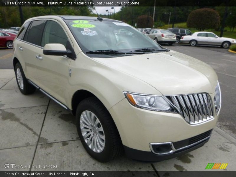 Platinum Dune Metallic Tri-Coat / Medium Light Stone 2014 Lincoln MKX AWD
