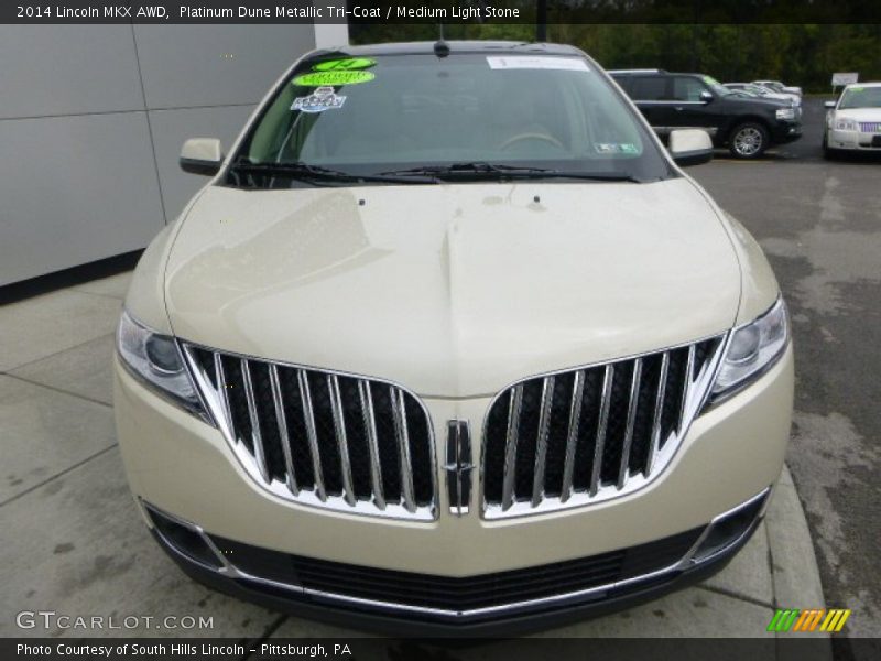 Platinum Dune Metallic Tri-Coat / Medium Light Stone 2014 Lincoln MKX AWD