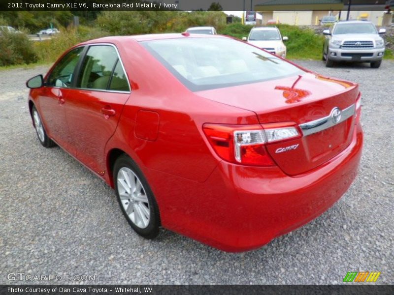 Barcelona Red Metallic / Ivory 2012 Toyota Camry XLE V6