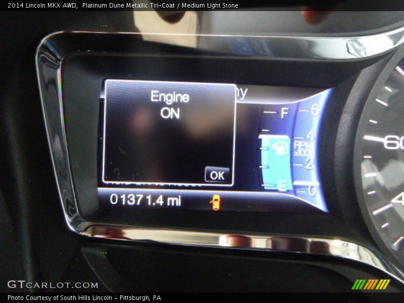 Platinum Dune Metallic Tri-Coat / Medium Light Stone 2014 Lincoln MKX AWD