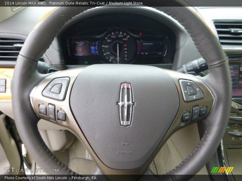 Platinum Dune Metallic Tri-Coat / Medium Light Stone 2014 Lincoln MKX AWD