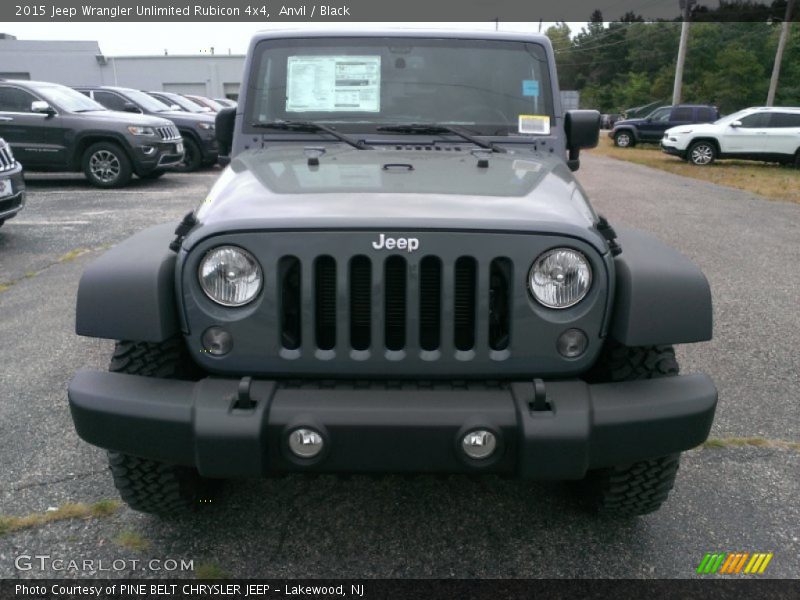 Anvil / Black 2015 Jeep Wrangler Unlimited Rubicon 4x4