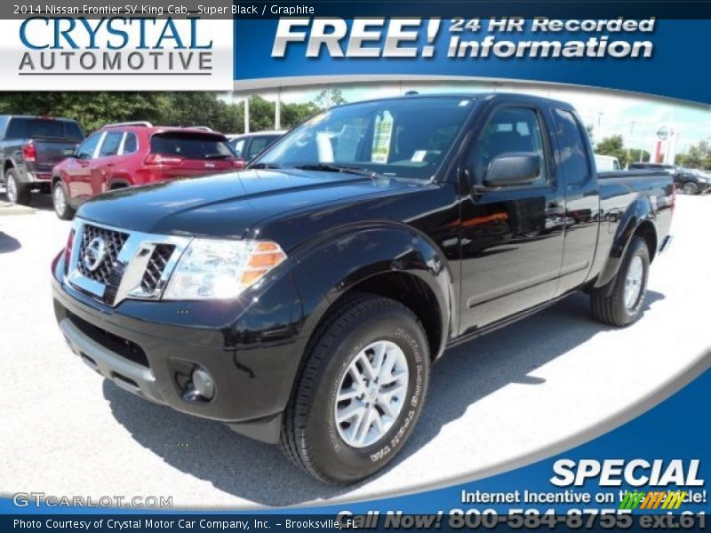 Super Black / Graphite 2014 Nissan Frontier SV King Cab