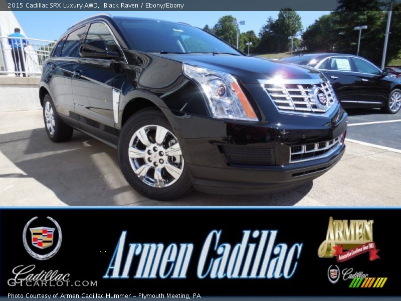 Black Raven / Ebony/Ebony 2015 Cadillac SRX Luxury AWD