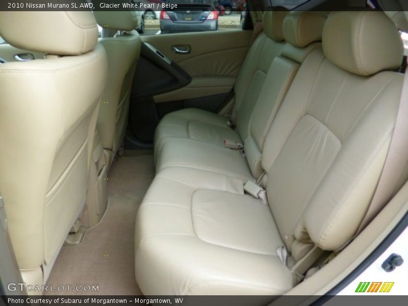 Glacier White Pearl / Beige 2010 Nissan Murano SL AWD