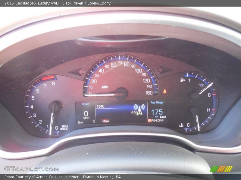 Black Raven / Ebony/Ebony 2015 Cadillac SRX Luxury AWD