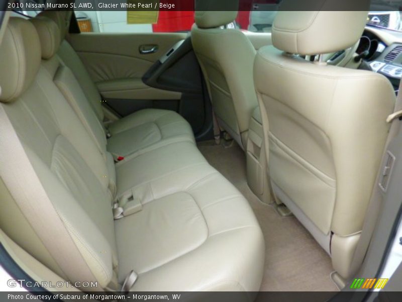 Glacier White Pearl / Beige 2010 Nissan Murano SL AWD