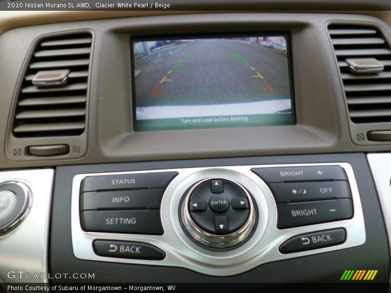 Glacier White Pearl / Beige 2010 Nissan Murano SL AWD