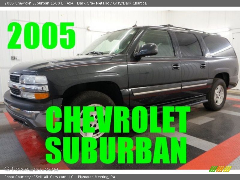 Dark Gray Metallic / Gray/Dark Charcoal 2005 Chevrolet Suburban 1500 LT 4x4