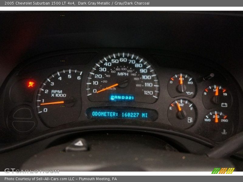 Dark Gray Metallic / Gray/Dark Charcoal 2005 Chevrolet Suburban 1500 LT 4x4