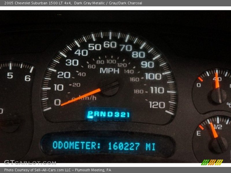 Dark Gray Metallic / Gray/Dark Charcoal 2005 Chevrolet Suburban 1500 LT 4x4