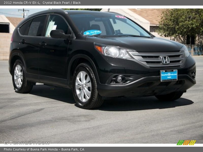 Crystal Black Pearl / Black 2012 Honda CR-V EX-L