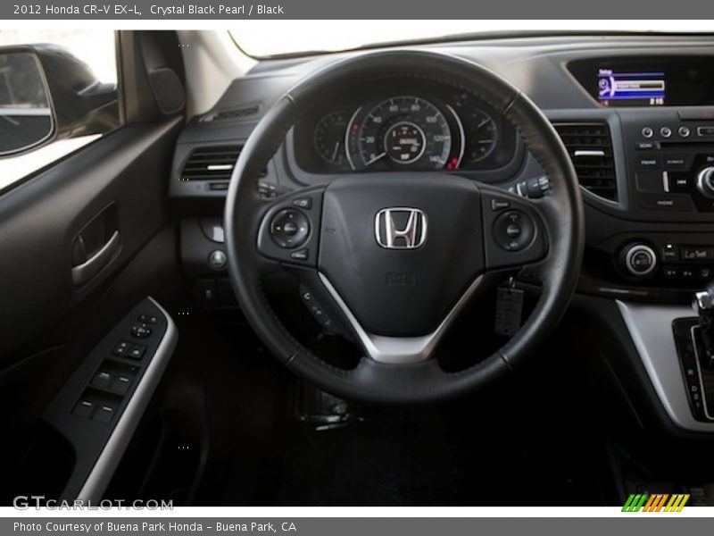 Crystal Black Pearl / Black 2012 Honda CR-V EX-L