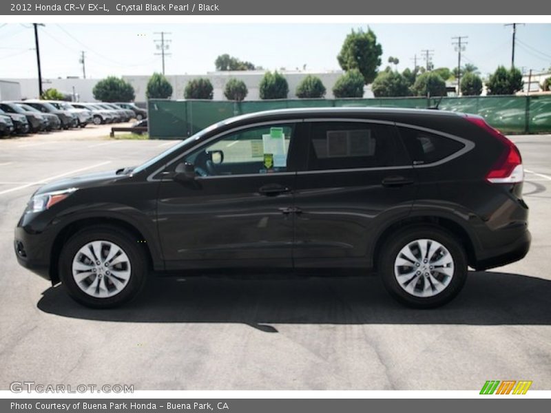Crystal Black Pearl / Black 2012 Honda CR-V EX-L