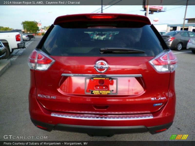 Cayenne Red / Charcoal 2014 Nissan Rogue SL AWD
