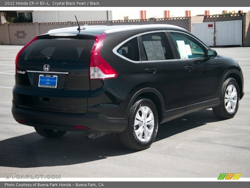 Crystal Black Pearl / Black 2012 Honda CR-V EX-L