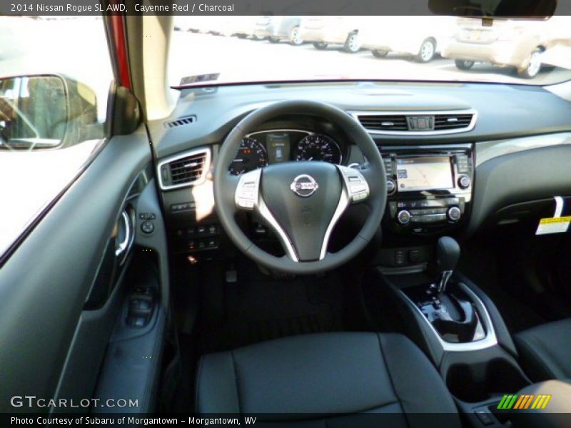 Cayenne Red / Charcoal 2014 Nissan Rogue SL AWD