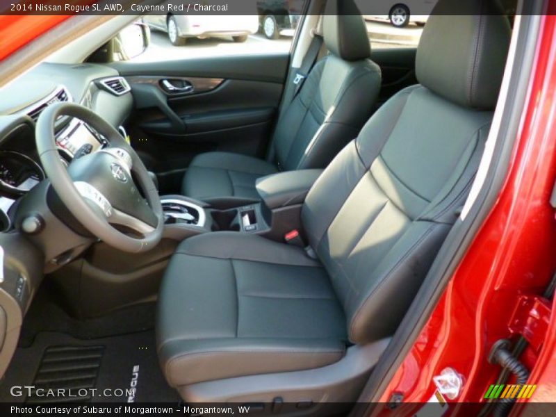 Cayenne Red / Charcoal 2014 Nissan Rogue SL AWD