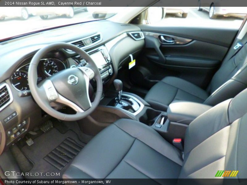 Cayenne Red / Charcoal 2014 Nissan Rogue SL AWD