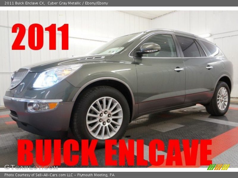 Cyber Gray Metallic / Ebony/Ebony 2011 Buick Enclave CX
