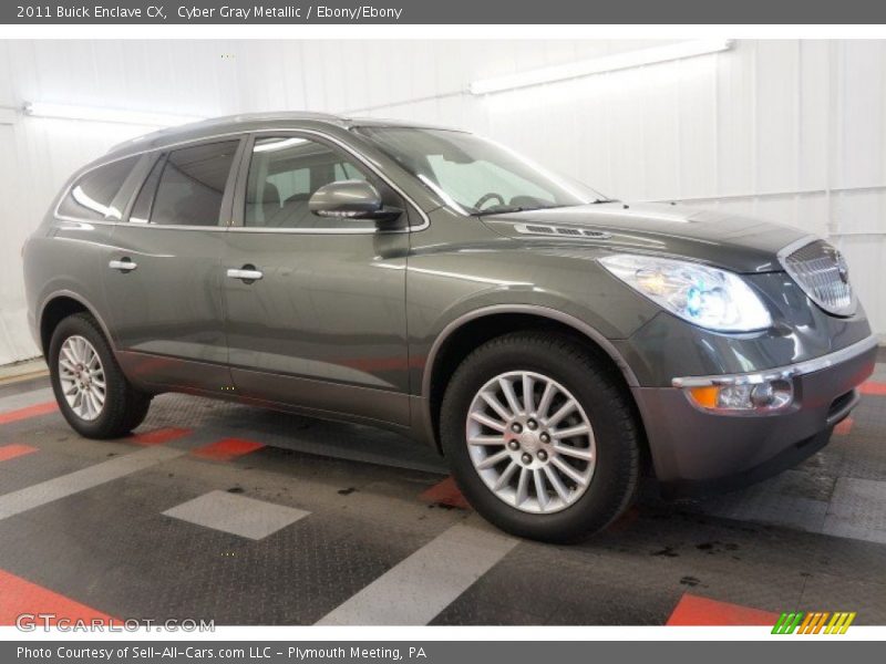 Cyber Gray Metallic / Ebony/Ebony 2011 Buick Enclave CX