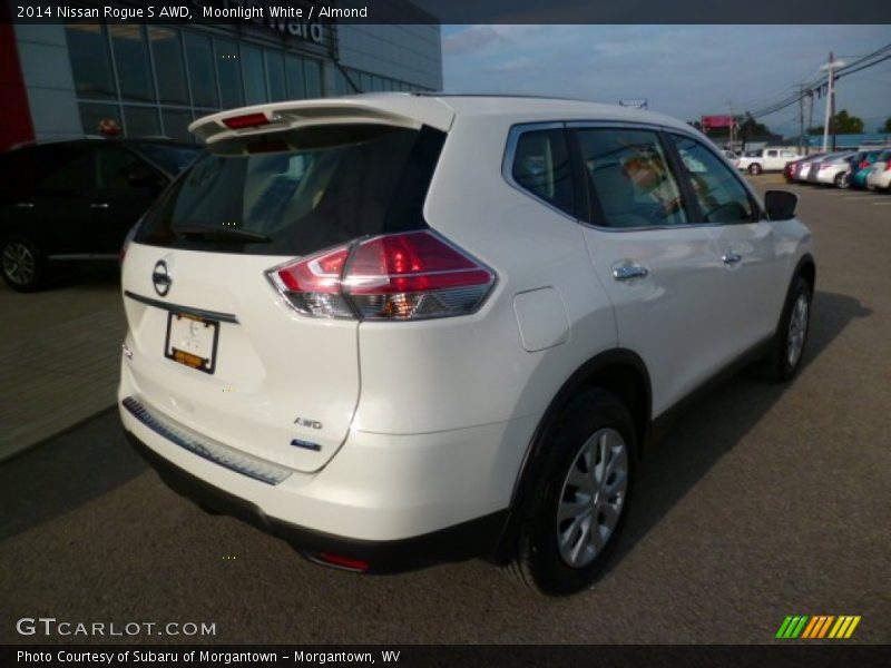 Moonlight White / Almond 2014 Nissan Rogue S AWD