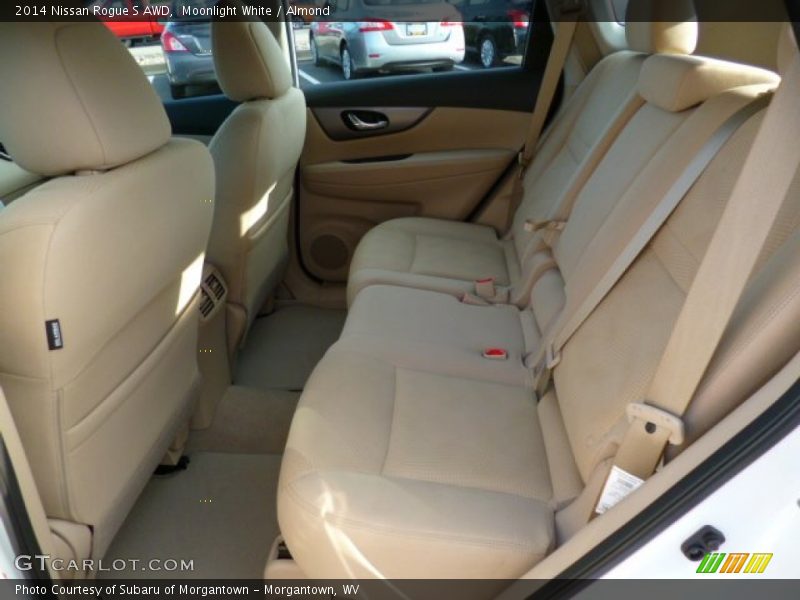 Moonlight White / Almond 2014 Nissan Rogue S AWD