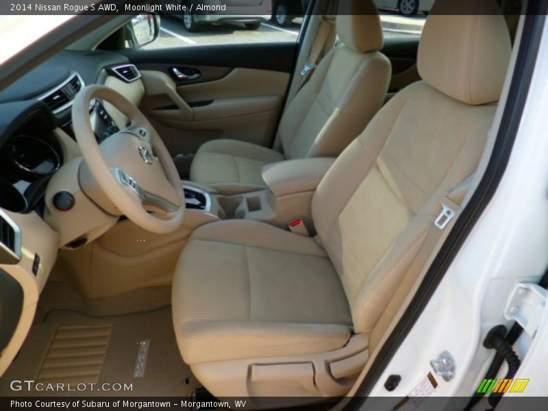 Moonlight White / Almond 2014 Nissan Rogue S AWD