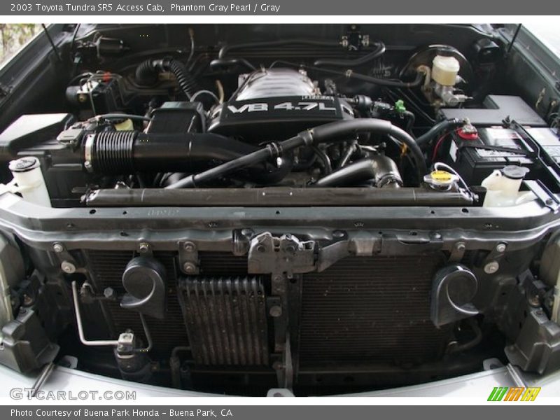Phantom Gray Pearl / Gray 2003 Toyota Tundra SR5 Access Cab