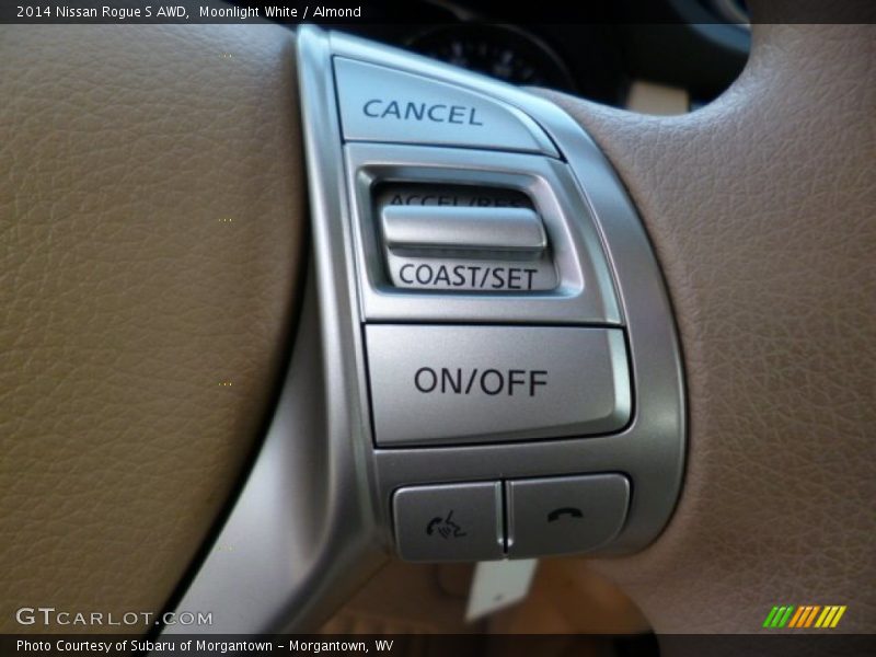 Moonlight White / Almond 2014 Nissan Rogue S AWD