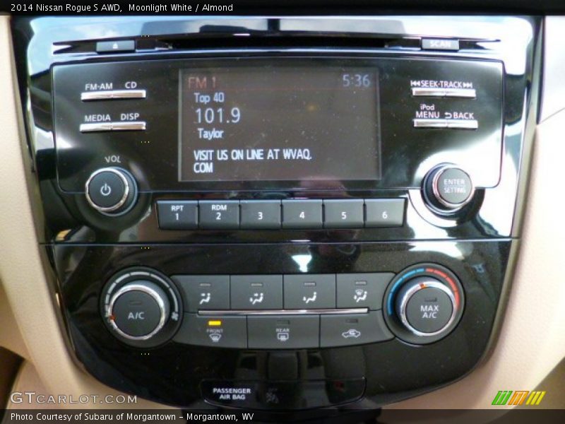 Moonlight White / Almond 2014 Nissan Rogue S AWD