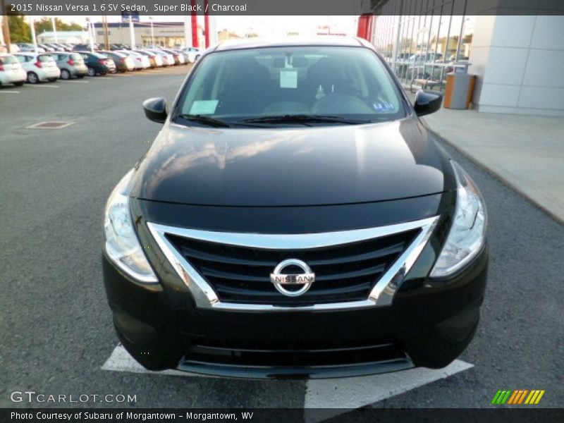 Super Black / Charcoal 2015 Nissan Versa 1.6 SV Sedan