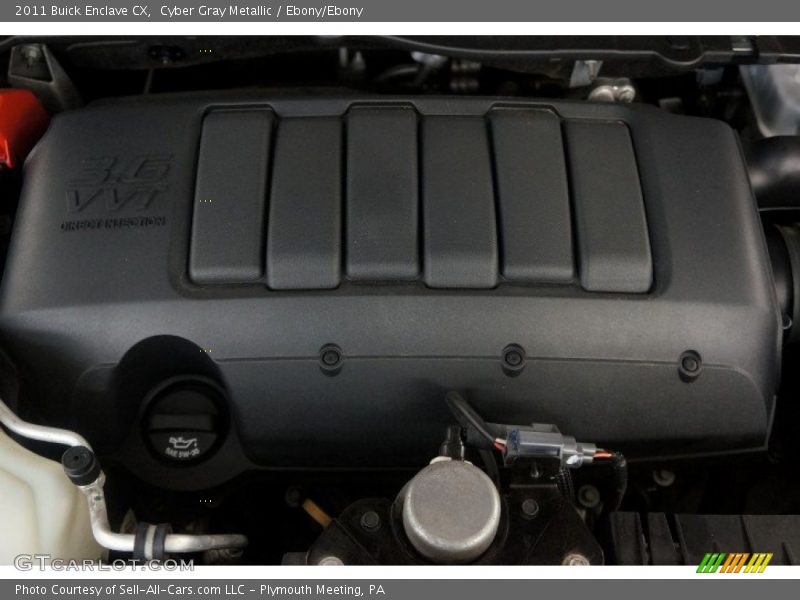 Cyber Gray Metallic / Ebony/Ebony 2011 Buick Enclave CX