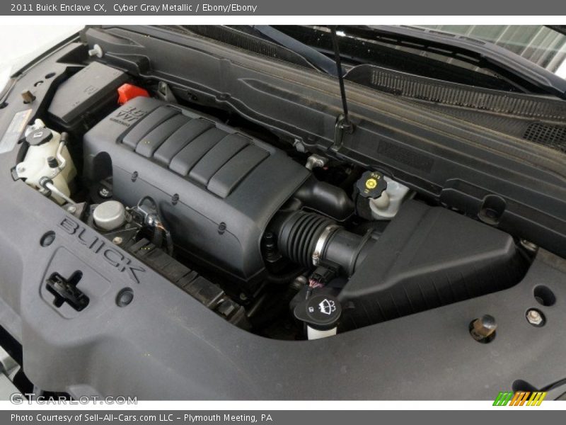 Cyber Gray Metallic / Ebony/Ebony 2011 Buick Enclave CX