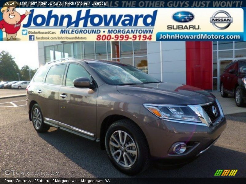 Mocha Stone / Charcoal 2014 Nissan Pathfinder SL AWD