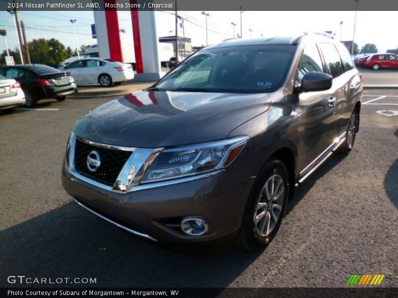 Mocha Stone / Charcoal 2014 Nissan Pathfinder SL AWD