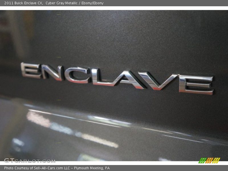 Cyber Gray Metallic / Ebony/Ebony 2011 Buick Enclave CX