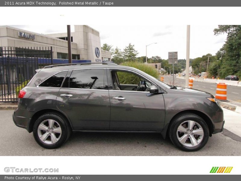 Polished Metal Metallic / Taupe 2011 Acura MDX Technology