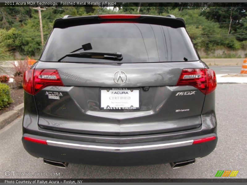 Polished Metal Metallic / Taupe 2011 Acura MDX Technology