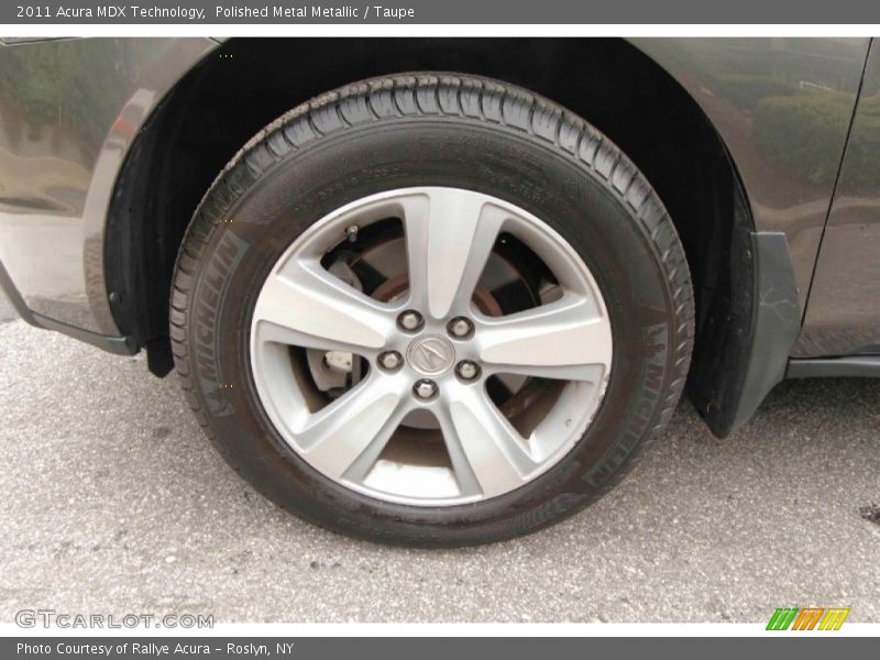 Polished Metal Metallic / Taupe 2011 Acura MDX Technology