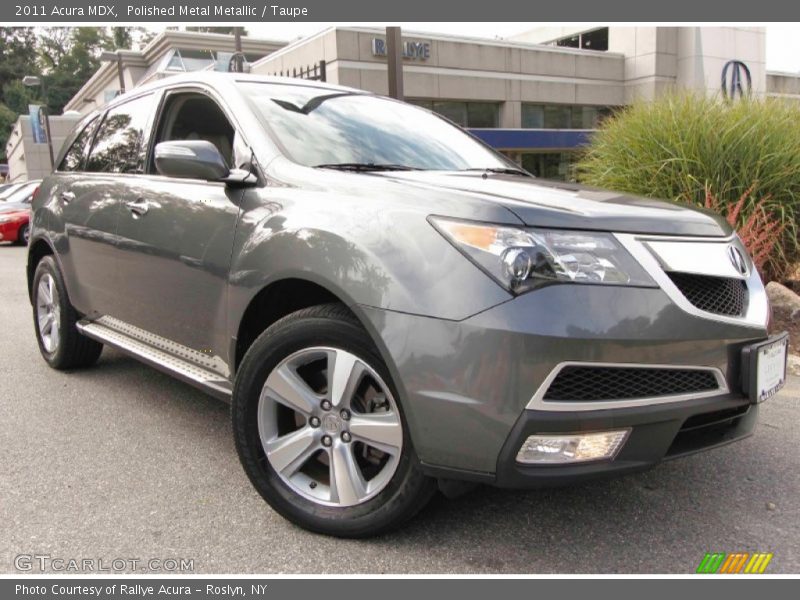 Polished Metal Metallic / Taupe 2011 Acura MDX