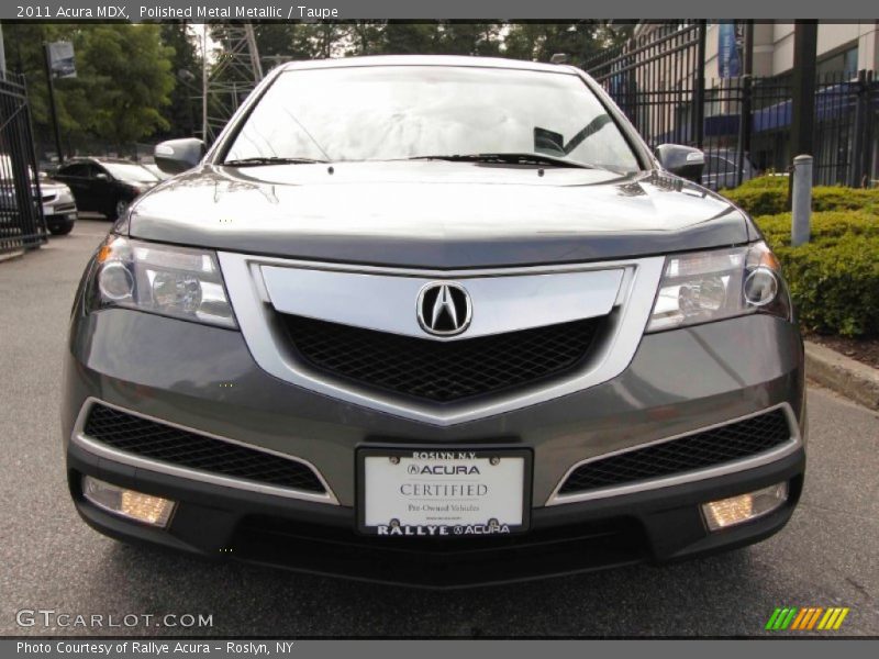 Polished Metal Metallic / Taupe 2011 Acura MDX
