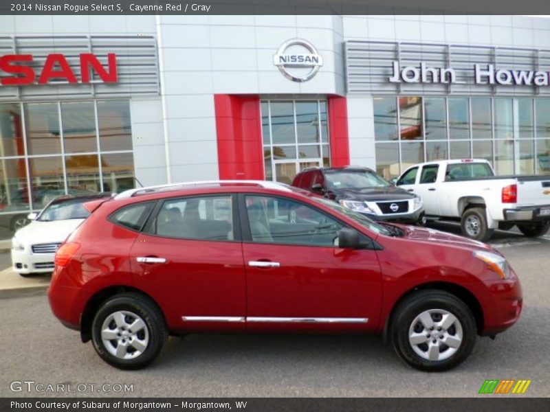 Cayenne Red / Gray 2014 Nissan Rogue Select S