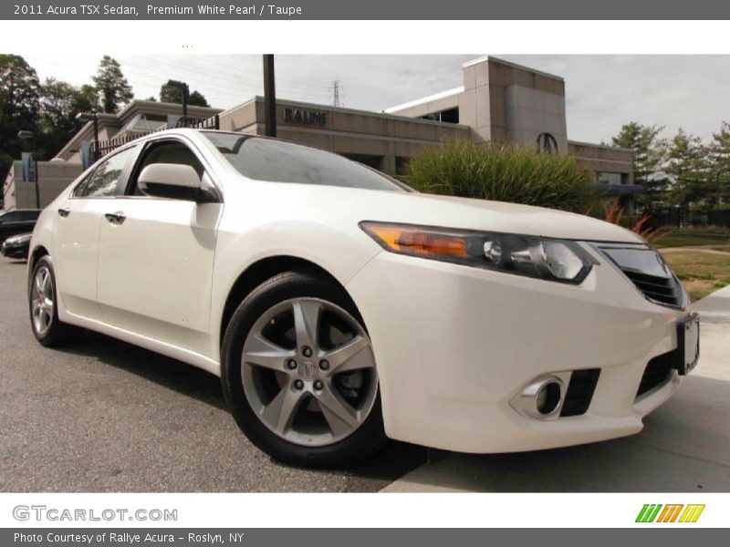 Premium White Pearl / Taupe 2011 Acura TSX Sedan